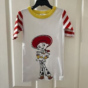 Hanna Andersson Toy Story 4 Jessie Short Sleeve Pajama Top Girls Size 130 US 8